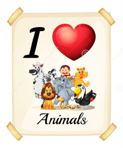 i-love-animals-sign-card-51267488