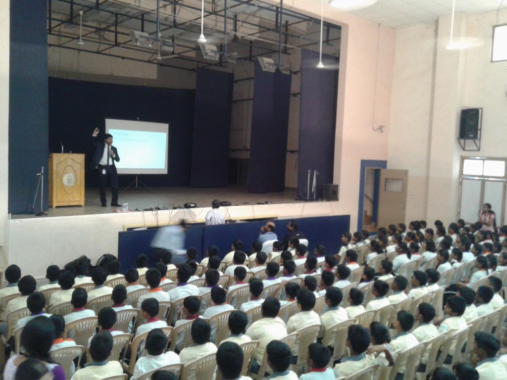 Educating the Students of std VI to X  on the importance of cyber security.