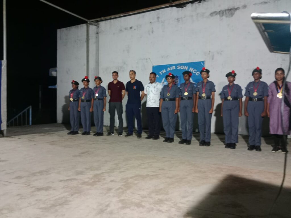 NCC cadets participated in the CATC-III Camp at Tambaram Air Force Station.
