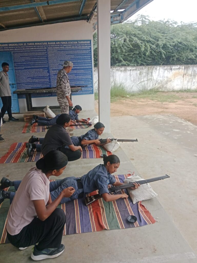 NCC cadets participated in the CATC-III Camp at Tambaram Air Force Station.