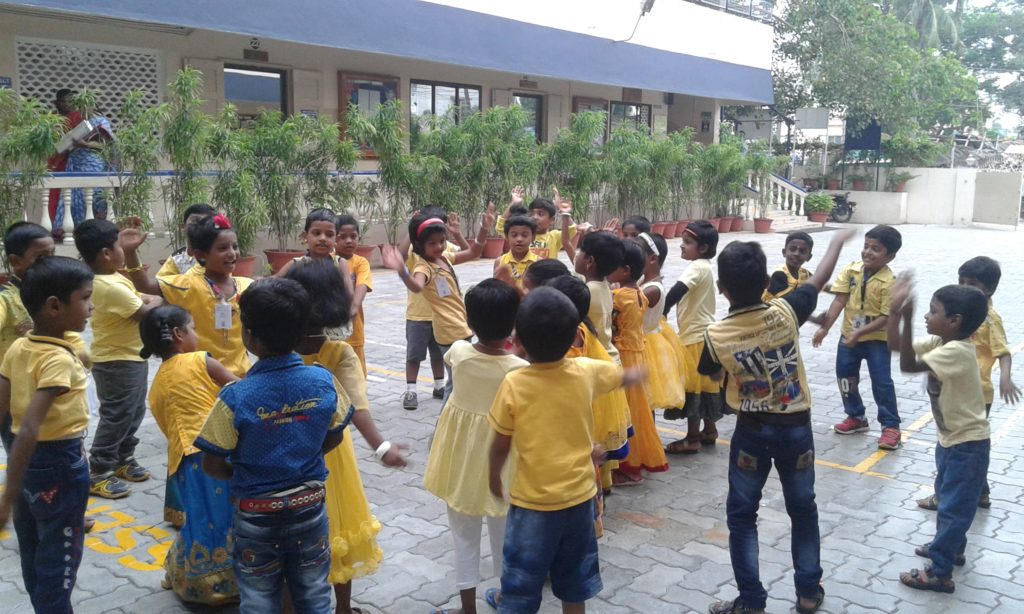 Colour Day (Yellow) for KG Students.