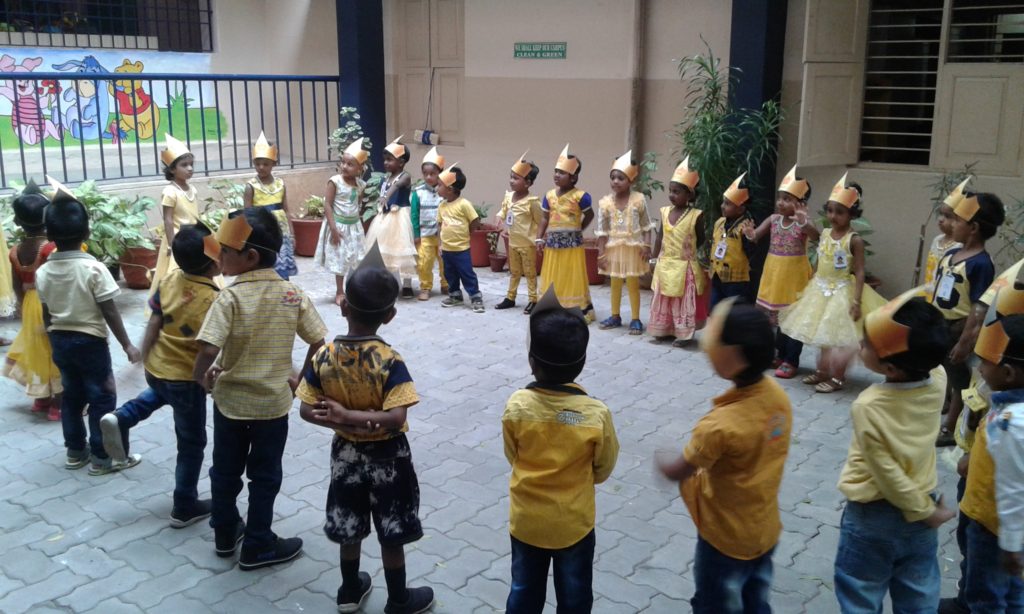 Colour Day (Yellow) for KG Students.