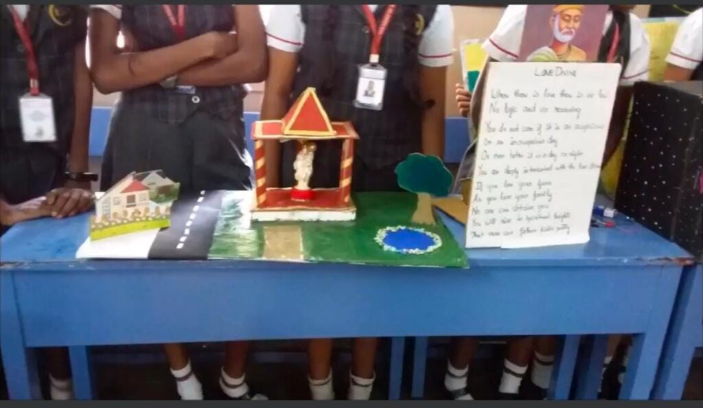 Project Display for Std.VIII (Topic: Paraphrasing Indian Poets and British Poets).