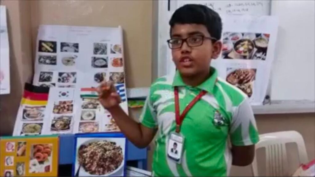 Project Display for Std. IV (Topic: Traditional Foods)