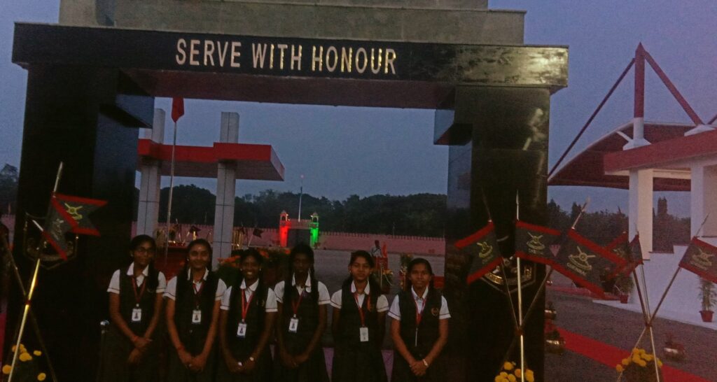 Selected students of Scouts/Guides,Band and JRC Students will witness the Passing Out Parade at the 