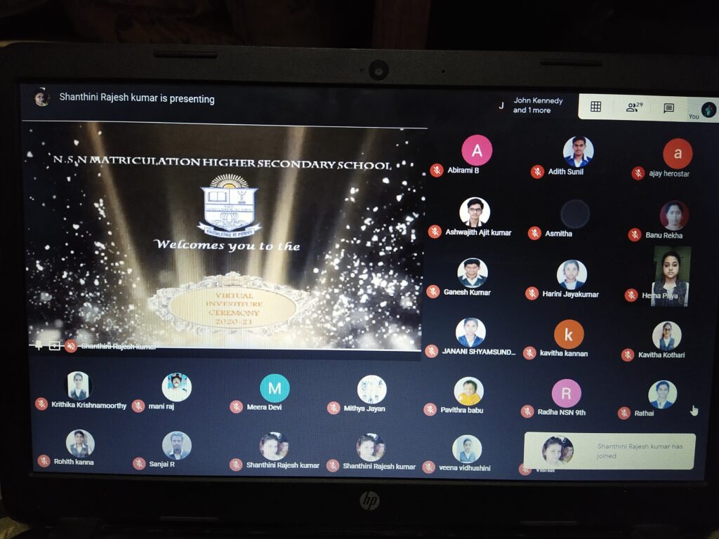 VIRTUAL INVESTITURE CEREMONY 2020-21