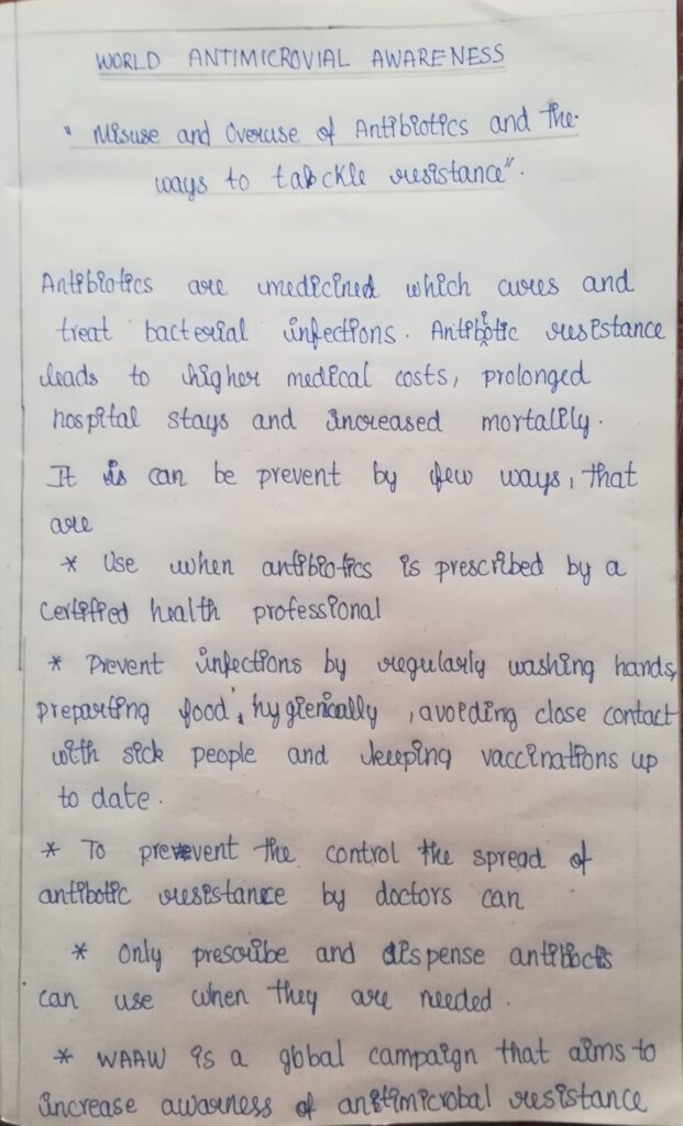 WELLNESS DAY- ANTIBIOTIC AWARENESS