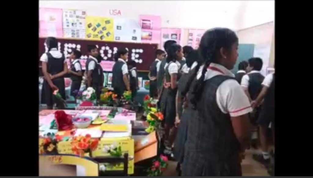 Project Display for Std. V (Topic: Blooming Blossoms)