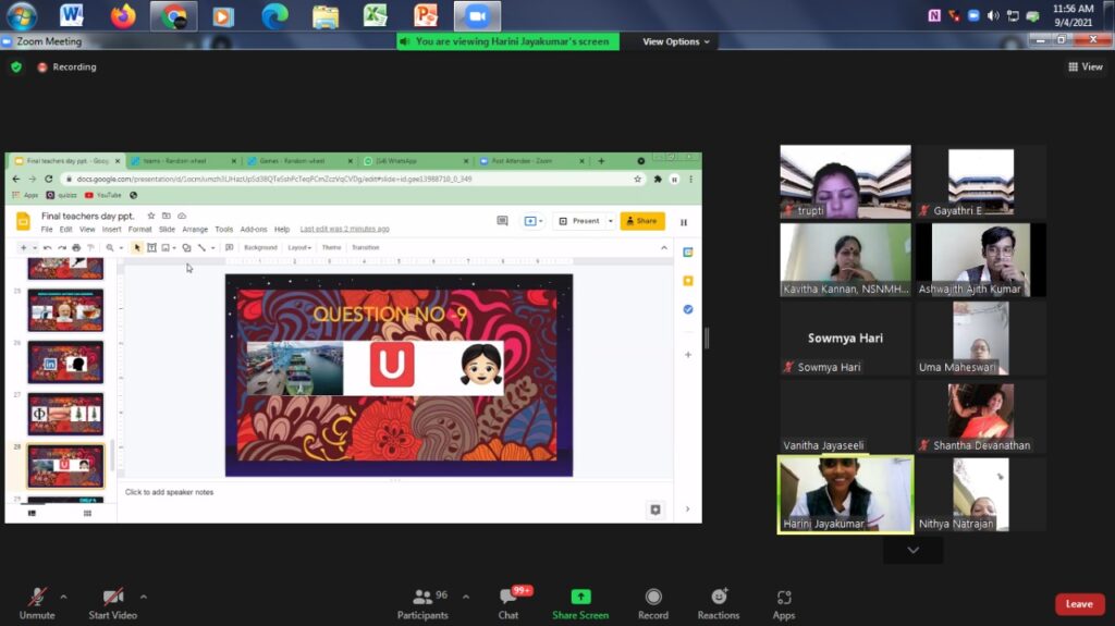 Virtual Teachers Day Celebration 2021