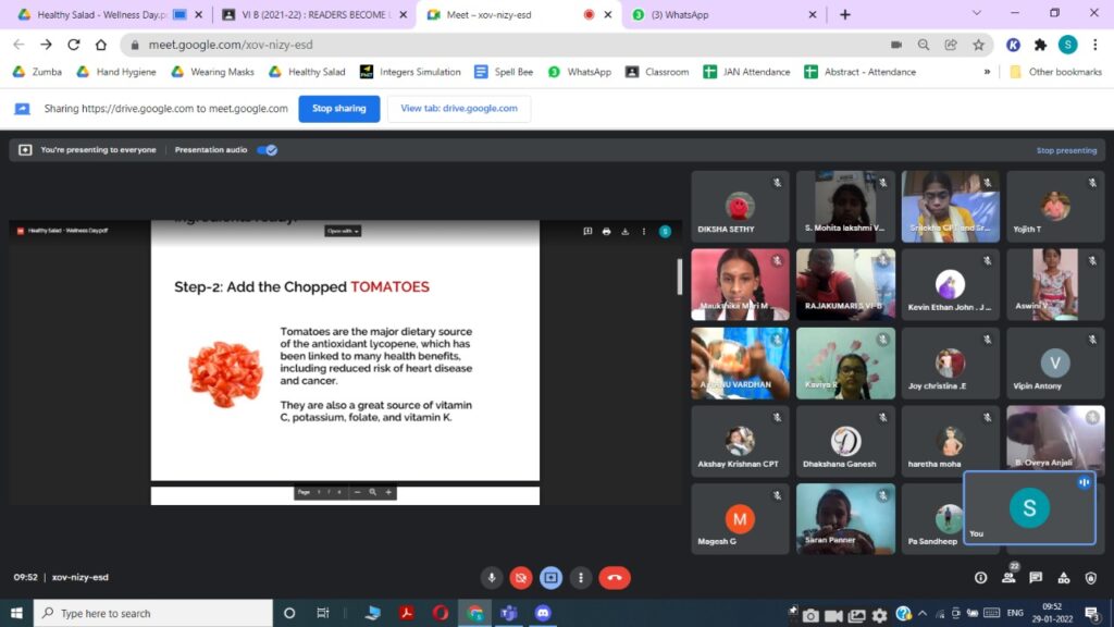 Fab and Fit Wellness Club Day -29.01.22 (Activities to stay fit and be healthy)