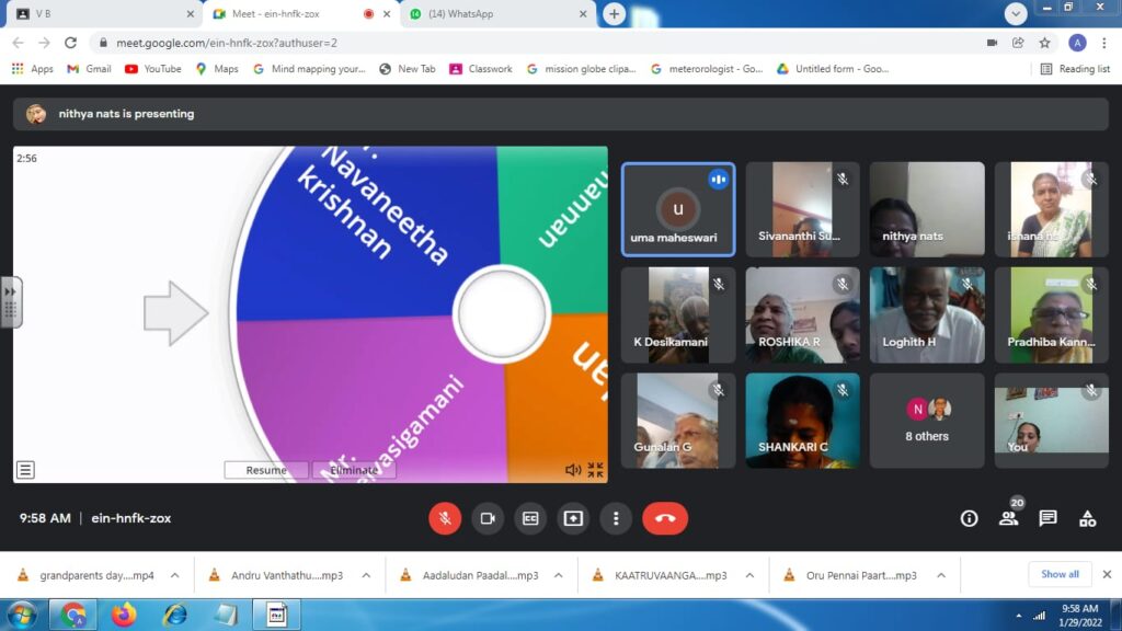 Virtual Grandparents Day Celebration 2021