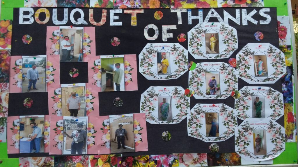 Bouquet of Thanks to the support staff